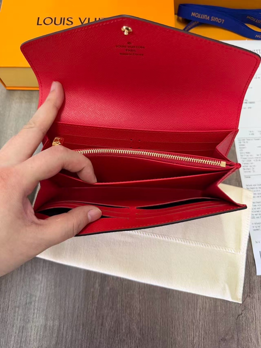 Louis Vuitton Brown Monogram Envelope Wallet with Gold-Tone Snap - Picture 10 of 16
